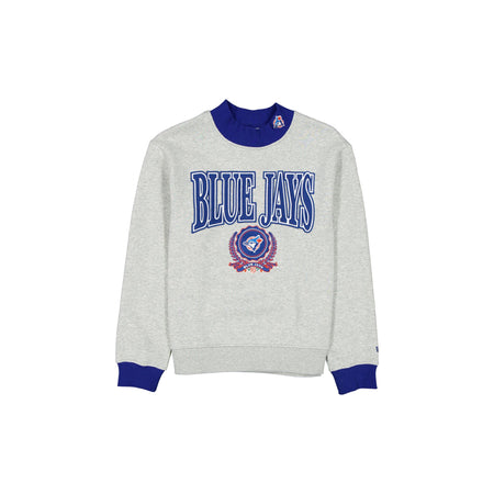 Toronto Blue Jays Throwback Prep Women's Mockneck Sweatshirt