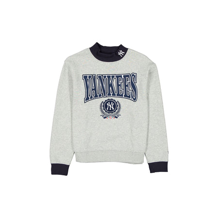 New York Yankees Throwback Prep Women's Mockneck Sweatshirt