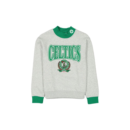 Boston Celtics Throwback Prep Women's Mockneck Sweatshirt