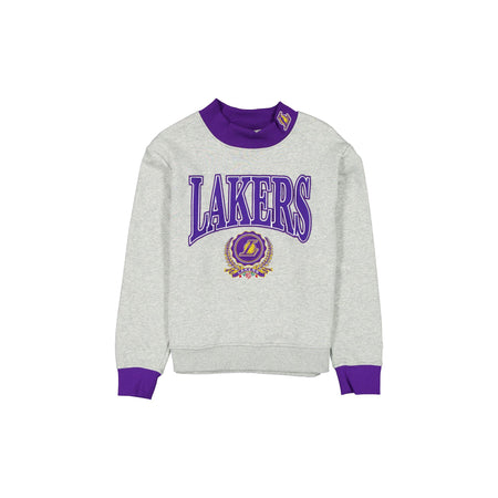 Los Angeles Lakers Throwback Prep Women's Mockneck Sweatshirt