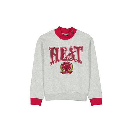 Miami Heat Throwback Prep Women's Mockneck Sweatshirt