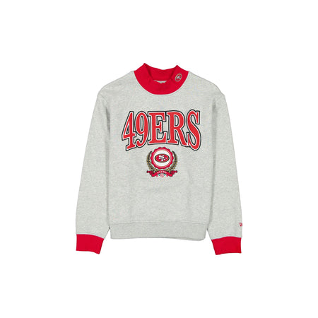 San Francisco 49ers Throwback Prep Women's Mockneck Sweatshirt