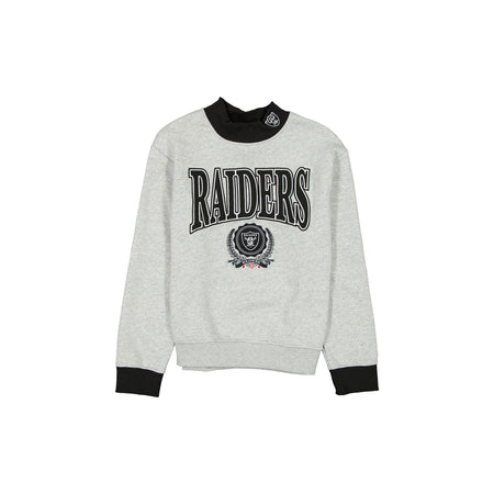 Las Vegas Raiders Throwback Prep Women's Mockneck Sweatshirt