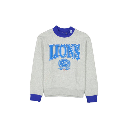 Detroit Lions Throwback Prep Women's Mockneck Sweatshirt