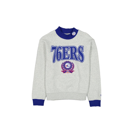 Philadelphia 76ers Throwback Prep Women's Mockneck Sweatshirt