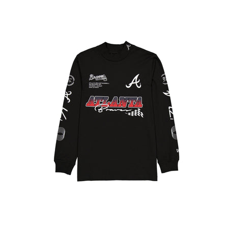 Atlanta Braves Modern Speed Black Long Sleeve T-Shirt