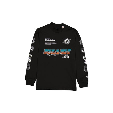 Miami Dolphins Modern Speed Black Long Sleeve T-Shirt