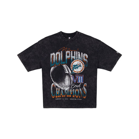 Miami Dolphins Super Bowl VIII Champions Sport Classics Black T-Shirt