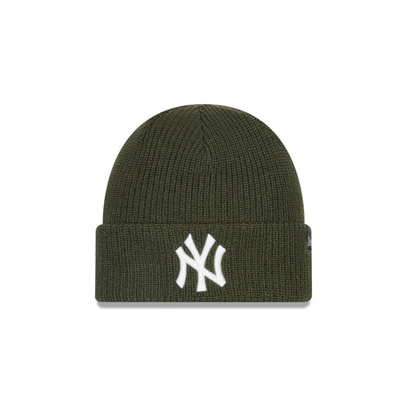 New York Yankees Green Merino Wool Knit Beanie