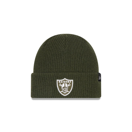 Las Vegas Raiders Green Merino Wool Knit Beanie