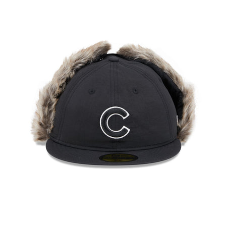 Chicago Cubs Winter Dog Ear Retro Crown 59FIFTY Fitted Hat