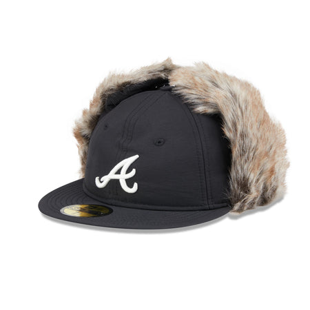 Atlanta Braves Winter Dog Ear Retro Crown 59FIFTY Fitted Hat