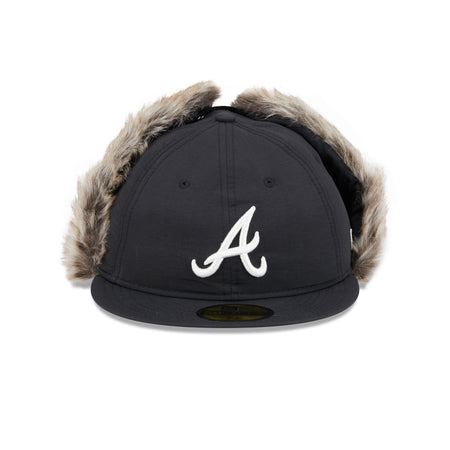 Atlanta Braves Winter Dog Ear Retro Crown 59FIFTY Fitted Hat