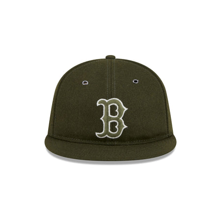 Boston Red Sox New Olive Wool Retro Crown 59FIFTY Fitted Hat