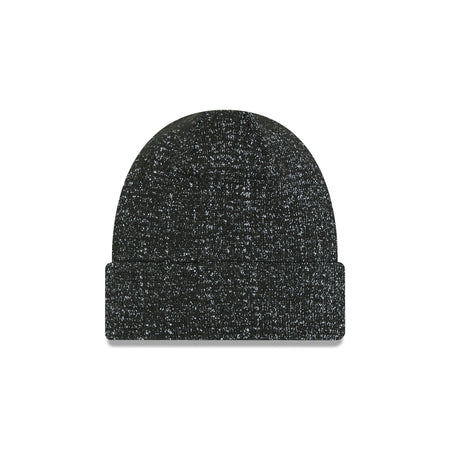 Chicago Cubs Reflective Black Knit Beanie