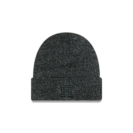 Houston Astros Reflective Black Knit Beanie