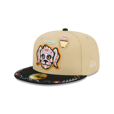 Charleston RiverDogs Skull Pin 59FIFTY Fitted Hat