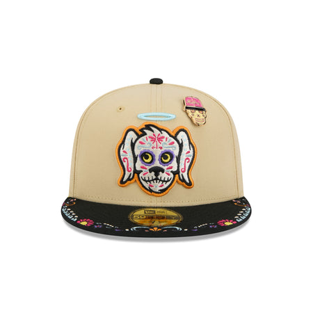 Charleston RiverDogs Skull Pin 59FIFTY Fitted Hat