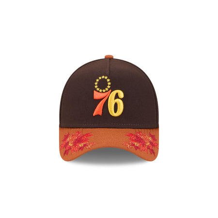 Philadelphia 76ers Fall Foliage 9FORTY A-Frame Snapback Hat