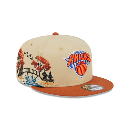 New York Knicks Fall Landscape 9FIFTY Snapback Hat