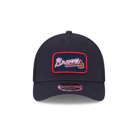 Atlanta Braves Tonal Patch 9FORTY M-Crown A-Frame Trucker Hat