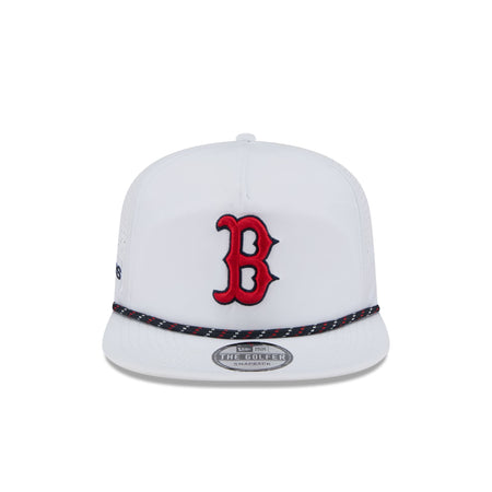 Boston Red Sox Optic White Performance Rope Golfer Hat