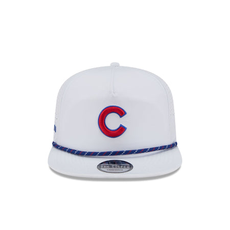 Chicago Cubs Optic White Performance Rope Golfer Hat