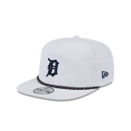 Detroit Tigers Optic White Performance Rope Golfer Hat