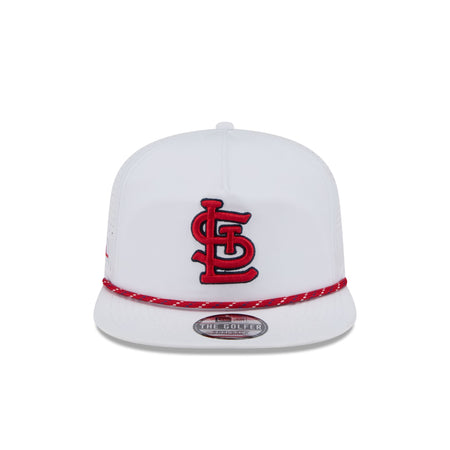 St. Louis Cardinals Optic White Performance Rope Golfer Hat