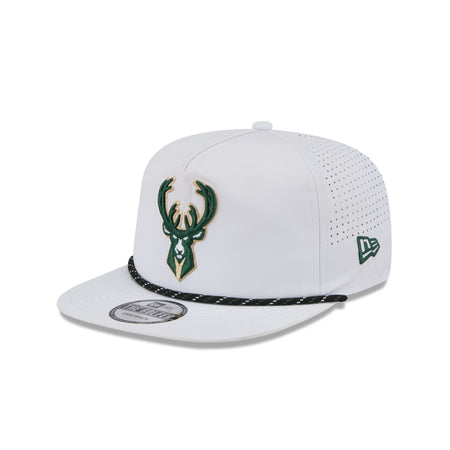 Milwaukee Bucks Optic White Performance Rope Golfer Hat