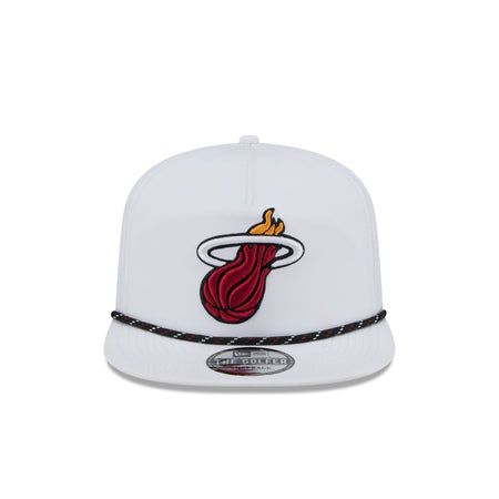 Miami Heat Optic White Performance Rope Golfer Hat