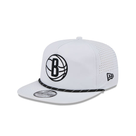 Brooklyn Nets Optic White Performance Rope Golfer Hat