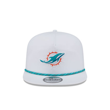 Miami Dolphins Optic White Performance Rope Golfer Hat