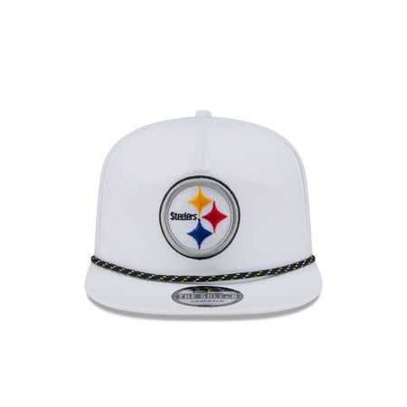 Pittsburgh Steelers Optic White Performance Rope Golfer Hat