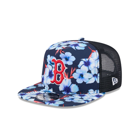 Boston Red Sox Pattern Golfer Trucker Hat