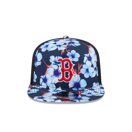 Boston Red Sox Pattern Golfer Trucker Hat