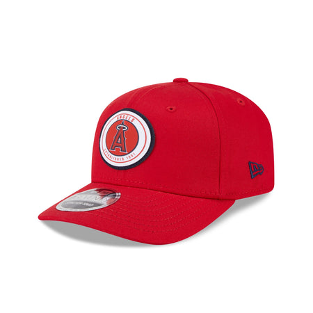 Los Angeles Angels Circle Patch 9SEVENTY Stretch-Snap Hat