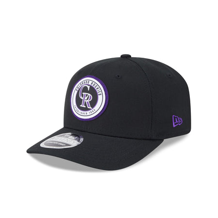 Colorado Rockies Circle Patch 9SEVENTY Stretch-Snap Hat