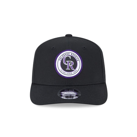 Colorado Rockies Circle Patch 9SEVENTY Stretch-Snap Hat