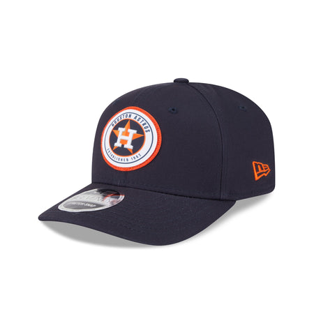 Houston Astros Circle Patch 9SEVENTY Stretch-Snap Hat