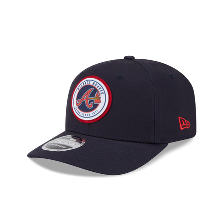 Atlanta Braves Circle Patch 9SEVENTY Stretch-Snap Hat