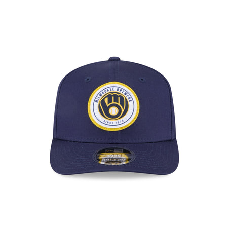 Milwaukee Brewers Circle Patch 9SEVENTY Stretch-Snap Hat