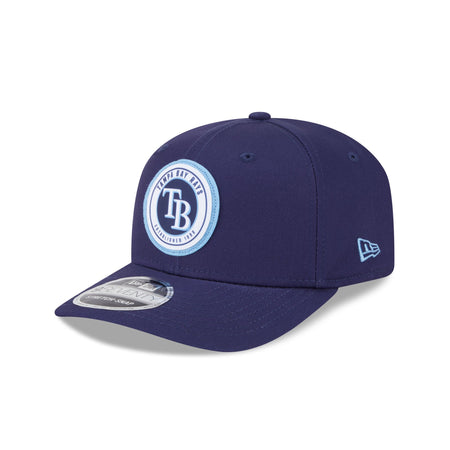 Tampa Bay Rays Circle Patch 9SEVENTY Stretch-Snap Hat