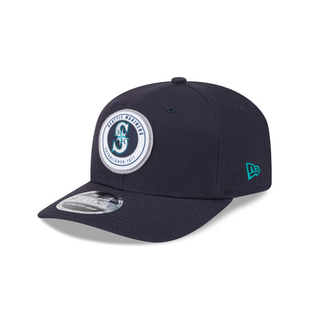 Seattle Mariners Circle Patch 9SEVENTY Stretch-Snap Hat