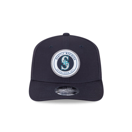 Seattle Mariners Circle Patch 9SEVENTY Stretch-Snap Hat