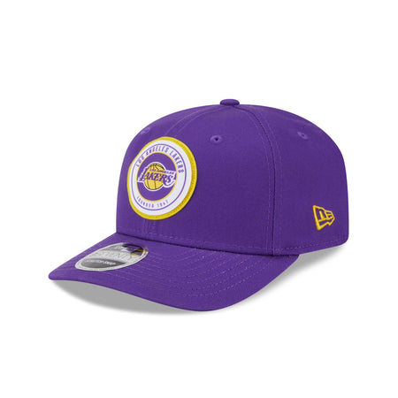 Los Angeles Lakers Circle Patch 9SEVENTY Stretch-Snap Hat