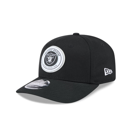 Las Vegas Raiders Circle Patch 9SEVENTY Stretch-Snap Hat