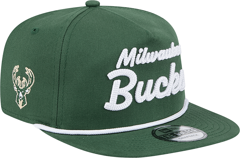 Milwaukee Bucks Team Text Golfer Hat