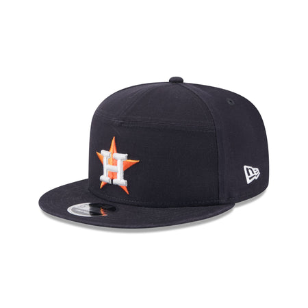 Houston Astros Cotton Canvas 9FIFTY Split Panel Trucker Hat