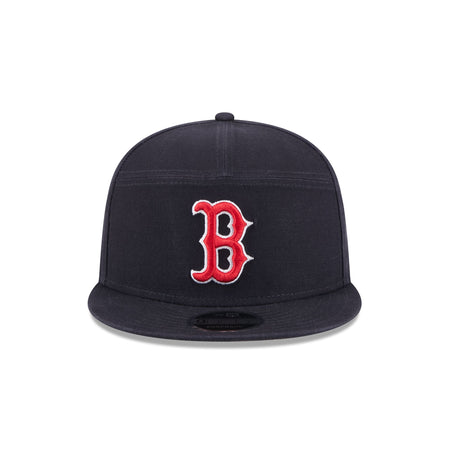 Boston Red Sox Cotton Canvas 9FIFTY Split Panel Trucker Hat